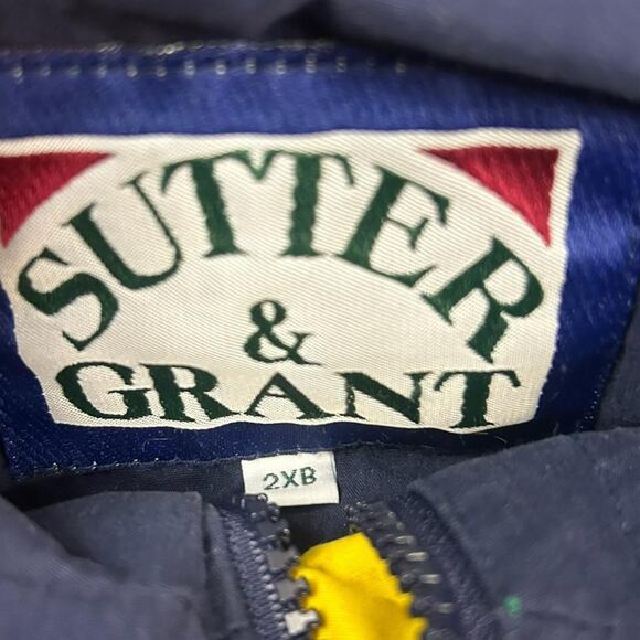 Y2k skater stripe windbreaker sutter & grant 2XB - Picture 3 of 3